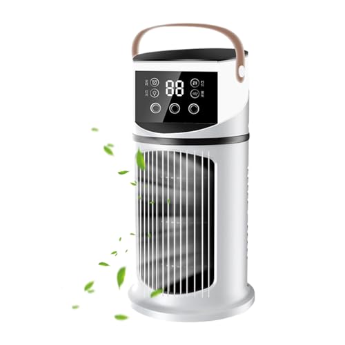 Tragbare Klimaanlage - Klimaanlage Für Kleine Kühlerlüfter | Abs Chilling -Gerät Mit LED -Licht | 9-Gang Verstellbarer Kühlventilator Für Tischküche Picknick Im Freien Im Freien Wohnzimmer Schlafzimme Tragbare Klimaanlage - Klimaanlage Für Kleine Kühlerlüfter | Abs Chilling -Gerät Mit LED -Licht | 9-Gang Verstellbarer Kühlventilator Für Tischküche Picknick Im Freien Im Freien Wohnzimmer Schlafzimme von Generisch