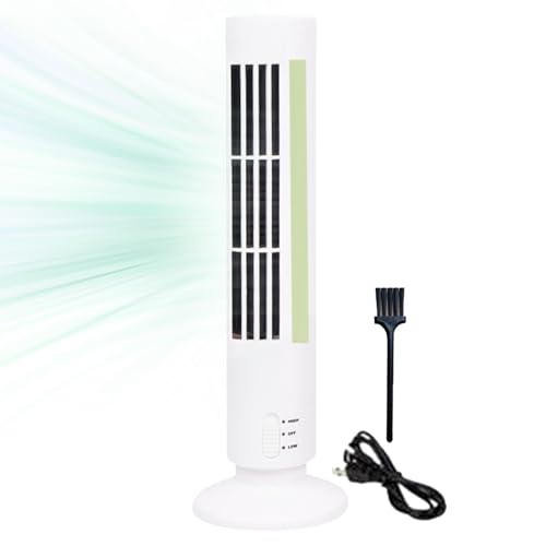 Tragbare Klimaanlage – Turmventilator und Luftbefeuchter | Turmventilator mit Fernbedienung | Kühlventilatoren die kalte Luft blasen | Leiser Bodenventilator mit USB-Anschluss für Arbeitsbereich von Generisch