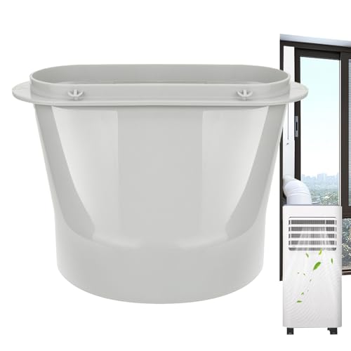 Tragbare Klimaanlagen Schlauch Adapter | ABS Klimaanlagen Rohrverbinder | Rohrzubehör Flachkörper Für Entlüftung Abdichtung Kit Platte Keller Wohnung Schlafzimmer Wohnzimmer Garage von Generisch