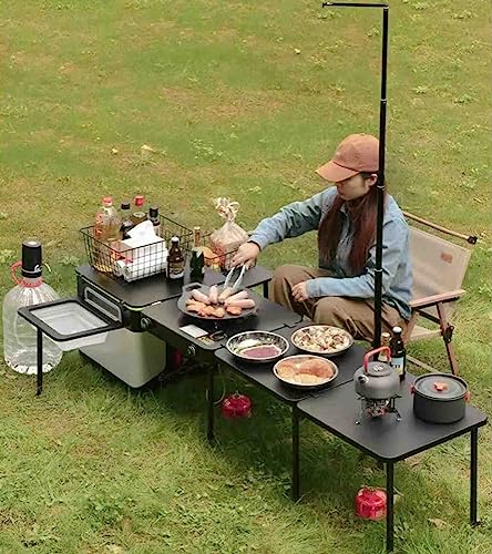 Tragbare Outdoor-Küchenbox, faltbarer Campingkocher für Picknick, Strand und Hinterhof-Kochen von Generisch