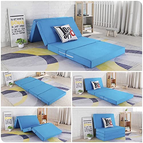 Tragbare Reise-Einzelbett-Schaumstoffmatratze mit wasserdichtem, waschbarem Bezug, ideal für Büroboden oder Gäste-Klappbett, perfektes Ersatzbett für Zuhause Tragbare Reise-Einzelbett-Schaumstoffmatratze mit wasserdichtem, waschbarem Bezug, ideal für Büroboden oder Gäste-Klappbett, perfektes Ersatzbett für Zuhause von Generisch