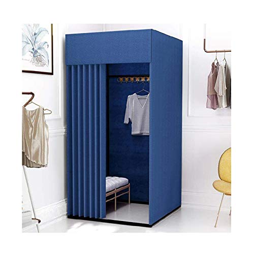 Tragbare Umkleidekabine für Bekleidungsgeschäfte, Ankleidezimmer, Präsentationsständer mit Metallrahmen, Regal, einfach zu montieren, besserer Privatsphäre, temporärer Ankleideraum für Veranstaltungen Tragbare Umkleidekabine für Bekleidungsgeschäfte, Ankleidezimmer, Präsentationsständer mit Metallrahmen, Regal, einfach zu montieren, besserer Privatsphäre, temporärer Ankleideraum für Veranstaltungen von Generisch