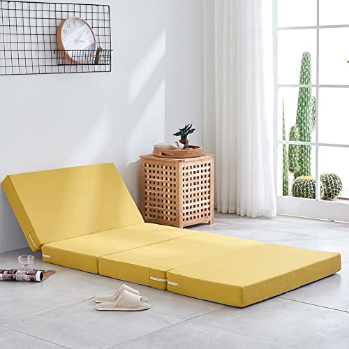 Tragbare faltbare Einzelmatratze – 200 cm langes Futon-Bodenbett, abnehmbarer Bezug, rutschfeste Unterseite, ideal für Gäste, Camping und kleine Räume Tragbare faltbare Einzelmatratze – 200 cm langes Futon-Bodenbett, abnehmbarer Bezug, rutschfeste Unterseite, ideal für Gäste, Camping und kleine Räume von Generisch