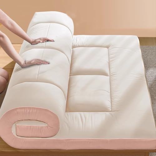 Tragbare faltbare japanische Futon-Matratze, aufrollbare Bodenmatratze für Schlafsäle und Gäste, Einzel-/Doppelfalt-Design, ideal zum Entspannen und platzsparende Lösungen Tragbare faltbare japanische Futon-Matratze, aufrollbare Bodenmatratze für Schlafsäle und Gäste, Einzel-/Doppelfalt-Design, ideal zum Entspannen und platzsparende Lösungen von Generisch