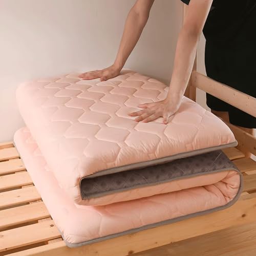 Tragbare japanische Futon-Matratze, faltbare, rutschfeste Isomatte für Couch, Sofa, Schlafsaal, Gästebett, 88,9 x 190,5 cm, rosa Bodenmatte für Komfort und Bequemlichkeit Tragbare japanische Futon-Matratze, faltbare, rutschfeste Isomatte für Couch, Sofa, Schlafsaal, Gästebett, 88,9 x 190,5 cm, rosa Bodenmatte für Komfort und Bequemlichkeit von Generisch