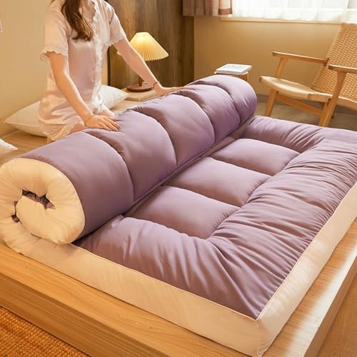 Tragbare japanische Futon-Matte, gesteppt, zusammenklappbar, für Camping, Gästezimmer, Schlafsaal – Doppel- und Einzelgrößen, leichte und bequeme Schlaflösung Tragbare japanische Futon-Matte, gesteppt, zusammenklappbar, für Camping, Gästezimmer, Schlafsaal – Doppel- und Einzelgrößen, leichte und bequeme Schlaflösung von Generisch