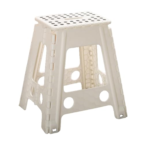 Tragbarer, faltbarer Tritthocker, leichter zusammenklappbarer Kunststoff, stilvolles und einfaches Design für Küche, Bad, Camping von Generisch
