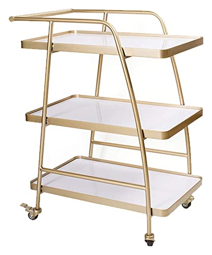 Tragbarer 3-stöckiger Roll-Weinwagen mit Rollen, vielseitiger Servierwagen für Zuhause, Küche, Hotel und Schönheitssalon, ideale Aufbewahrungslösung für Getränke und Catering Tragbarer 3-stöckiger Roll-Weinwagen mit Rollen, vielseitiger Servierwagen für Zuhause, Küche, Hotel und Schönheitssalon, ideale Aufbewahrungslösung für Getränke und Catering von Generisch