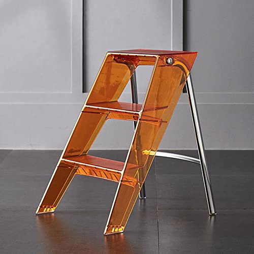 Tragbarer 3-stufiger Klapphocker - Kompaktes Acryl-Design für Erwachsene, leicht und vielseitig, perfekt für Zuhause und Büro, platzsparend Tragbarer 3-stufiger Klapphocker - Kompaktes Acryl-Design für Erwachsene, leicht und vielseitig, perfekt für Zuhause und Büro, platzsparend von Generisch