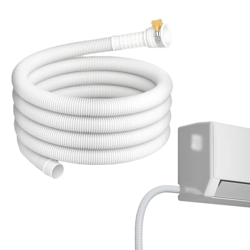 Tragbarer Abwasserschlauch Für Mobile Klimaanlagen,300 cm Luftentfeuchter Ablaufschlauch - Passend Für 25 mm Bohrung Flexibel Mit Gummimuffe Abluftschlauch Für Trockner Auto Kühler Eimer Waschbecken von Generisch