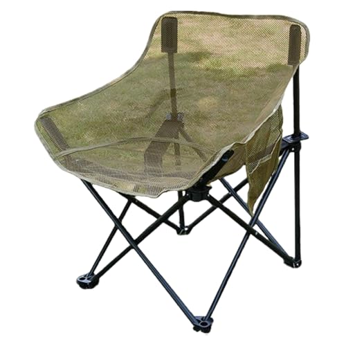 Tragbarer Campingstuhl, Netz-Klappstuhl – Outdoor-Klappstuhl mit Seitentaschen | Bequeme und leichte Netzstühle, Outdoor-Klappstuhl, Erwachsenenstühle, Tasche von Generisch