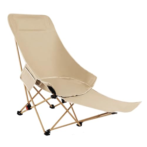 Tragbarer Campingstuhl | Klappbare Gartenstühle Verstellbar | Höhenverstellbarer Liegesitz Ergonomischer Hocker Für Garten Pool Wanderung von Generisch