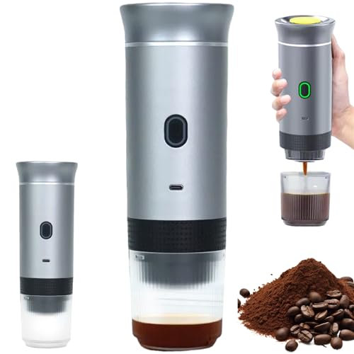 Tragbarer Espressokocher – 3-in-1 selbstheizende Mini-Kaffeemaschine für Reisen, Camping und Wandern – kompaktes Design von Generisch