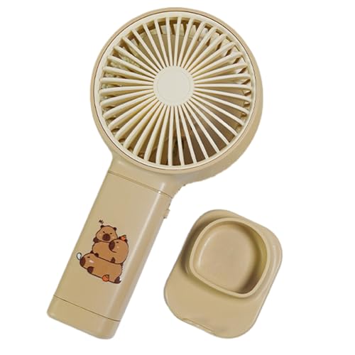 Tragbarer Handventilator | Elektrischer Capybara Handventilator - USB-Aufladbare Leise Geräte Mit Leistungsstarker Luftzirkulation Als Schreibtischdekoration Und Reisezubehör Für Kinder, von Generisch