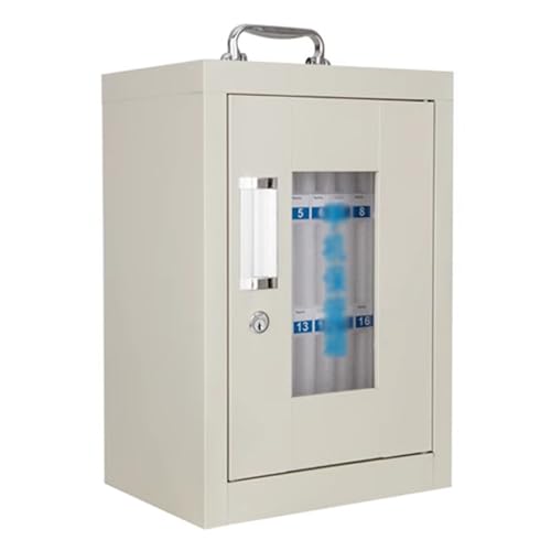 Tragbarer Handy-Spind – Sicherheitsschrank mit 24 Schlitzen aus Edelstahl mit Schloss, ideal für Truppenveranstaltungen, Gefängniseinrichtungen und sichere Lösungen. von Generisch