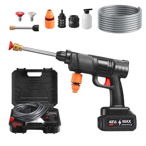 Tragbarer Hochdruckreiniger - Elektrisch Tragbar Kabellos Reiniger - Wiederaufladbar Handheld Reinigungsmaschine Für Auto Haus Terrasse von Generisch