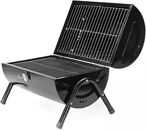 Tragbarer Holzkohlegrill – Multifunktionaler Outdoor-Grillkocher, kompakter Grill für Camping, Picknicks & Hinterhofkochen, ideales Küchen-Kochwerkzeug-Set von Generisch