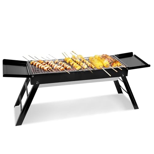 Tragbarer Holzkohlegrill – Outdoor-Grill, Grillzubehör, Holzkohlegrills mit Beistelltisch und Belüftungsloch, Grillgrube für Heckklappe, Camping, , Rucksackreisen, Garten Tragbarer Holzkohlegrill – Outdoor-Grill, Grillzubehör, Holzkohlegrills mit Beistelltisch und Belüftungsloch, Grillgrube für Heckklappe, Camping, , Rucksackreisen, Garten von Generisch