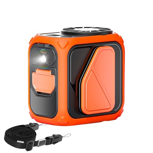 Tragbarer Hüftventilator – Gürtelventilator Zum Anklipsen, Tragbarer Hemden-Kühler | Wiederaufladbare Kühllösung Für Heißes Wetter Im Freien, Kompakte Handkühlung Mit Taschenlampe Für Picknick, Workou Tragbarer Hüftventilator – Gürtelventilator Zum Anklipsen, Tragbarer Hemden-Kühler | Wiederaufladbare Kühllösung Für Heißes Wetter Im Freien, Kompakte Handkühlung Mit Taschenlampe Für Picknick, Workou von Generisch