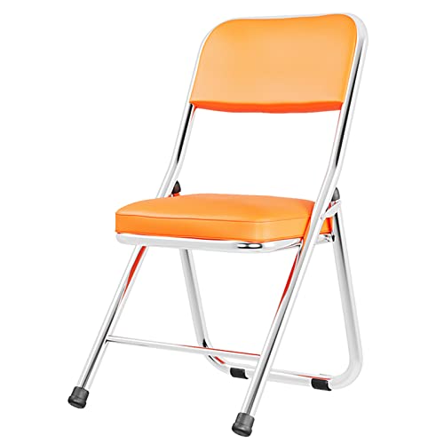 Tragbarer Klappstuhl mit Rückenlehne, kompaktes Design, PU-Leder, gepolsterter Sitz, Metallrahmen, ergonomischer Komfort für Büro, Konferenzraum, Küche, Esszimmer, Wohnzimmer Tragbarer Klappstuhl mit Rückenlehne, kompaktes Design, PU-Leder, gepolsterter Sitz, Metallrahmen, ergonomischer Komfort für Büro, Konferenzraum, Küche, Esszimmer, Wohnzimmer von Generisch