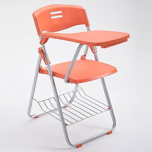 Tragbarer Klappstuhl mit Tablet-Arm, stapelbar, ergonomisches Design für Büro, Schule und Training von Generisch