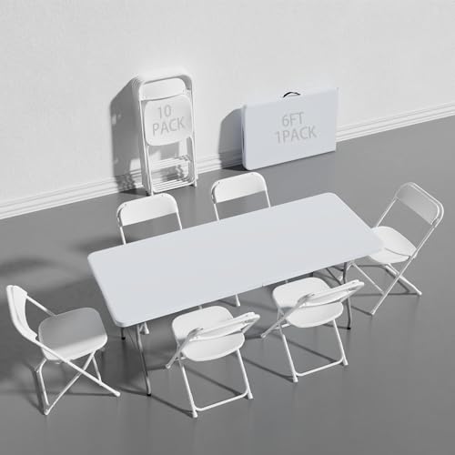Tragbarer Klapptisch mit klappbaren Beinen und Tragegriff, ideal für Picknicks, Camping und den Innenbereich Tragbarer Klapptisch mit klappbaren Beinen und Tragegriff, ideal für Picknicks, Camping und den Innenbereich von Generisch
