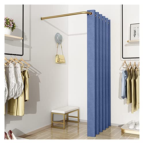 Tragbarer Kleiderständer mit mobilem Tester, bunte Ankleidezimmer-Vorhänge, Typ C, inklusive Aufhängestange und Haken, perfekt für Einzelhandelsgeschäfte & Pop-Up-Veranstaltungen (K 100 x 100 cm) von Generisch