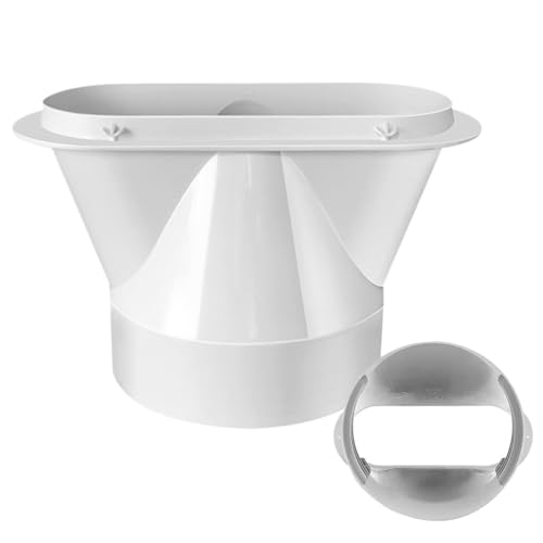 Tragbarer Klimaanlagen-Schlauchadapter - Abs Klimagerät Abluftschlauch Kupplung, Rohrzubehör Flachkörper Für Entlüftung Abdichtung Kit Platte Keller Wohnung Schlafzimmer Wohnzimmer Garage von Generisch