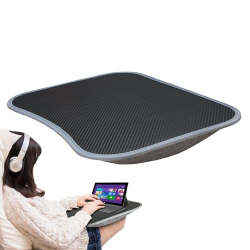 Tragbarer Laptop-Schreibtisch – Mauspad-Tablett, rutschfester Hitzeschutz, Tablet-Notebook-Computer-Ständer, Laptop-Schreibtisch mit Kissen, tragbares kleines Kissen-Tablett für Couch, Bett, 39 cm x von Generisch
