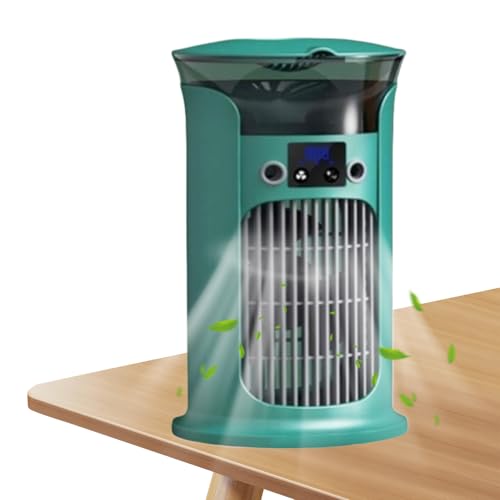 Tragbarer Luftkühler - Luftbefeuchter Mit LED-Beleuchtung - 3 Windgeschwindigkeiten Kühlgerät Mit LED Licht Für Schlafzimmer Büro Kinderzimmer Camping Garten Wohnung von Generisch