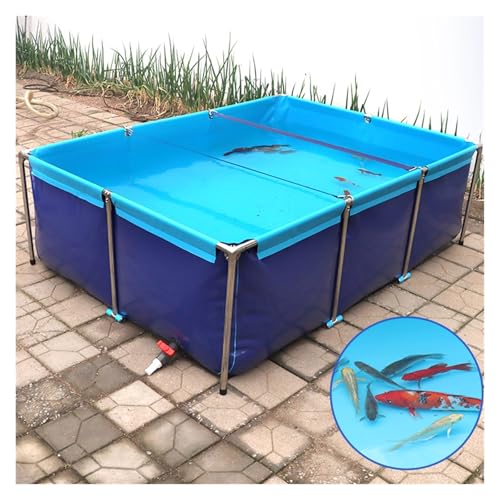 Tragbarer PVC-Aquarium Pool mit Ablassventil – ideal für temporäre Fischhaltung, Wasserspeicherung und Gartenbewässerung Tragbarer PVC-Aquarium Pool mit Ablassventil – ideal für temporäre Fischhaltung, Wasserspeicherung und Gartenbewässerung von Generisch