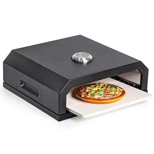Tragbarer Pizza-Maker – Multifunktionaler Grillofen mit Thermometer, passend für Holzkohle- und Gasgrill für Camping und Kochen im Freien von Generisch