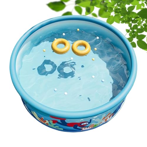 Tragbarer Pool | Planschbecken | Runder PVC Gartenpool Starkwandig Tragbarer Badeteich Für Kinder Und Erwachsene von Generisch