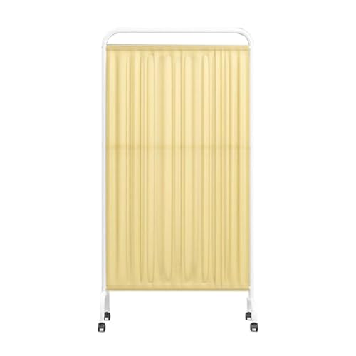 Tragbarer Raumteiler Im Krankenhaus, Leichter Sichtschutz Mit Rädern, Einfach Zu Bewegen Und Aufzubewahren, for Klinikschlafzimmer, 1-6-Panels(Yellow,2 Panel) von Generisch