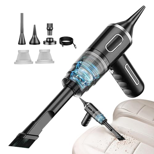 Tragbarer Staubsauger – elektrischer Staubwedel mit Saugleistung | Tragbarer kabelloser Staubsauger Air Blower | Multifunktionaler elektrischer Luftsprudler, multifunktionaler elektrischer Staubwedel von Generisch