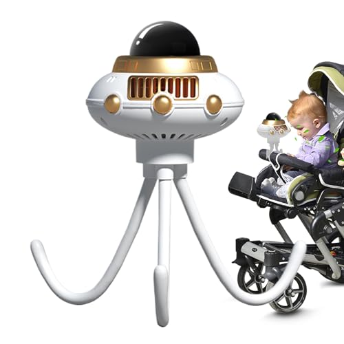 Tragbarer Ventilator Für Kinderwagen,Space Octopus Bladeless Kühllüfter | Mit Flexiblen Stativ Leichtes Kühlgerät Für Draußen Kinderwagen Auto Haus Schreibtisch Tragbarer Ventilator Für Kinderwagen,Space Octopus Bladeless Kühllüfter | Mit Flexiblen Stativ Leichtes Kühlgerät Für Draußen Kinderwagen Auto Haus Schreibtisch von Generisch