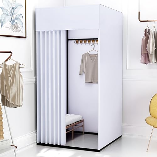 Tragbarer faltbarer Sichtschutz, freistehende Umkleidekabine mit Vorhang für Zuhause und Büro, ideal für Bekleidungsgeschäfte und Unternehmen Tragbarer faltbarer Sichtschutz, freistehende Umkleidekabine mit Vorhang für Zuhause und Büro, ideal für Bekleidungsgeschäfte und Unternehmen von Generisch