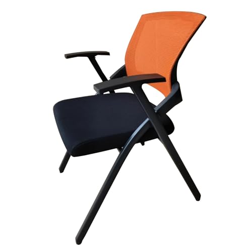 Tragbarer klappbarer Trainingsstuhl mit Schreibtablett, Konferenzstuhl für Meetings und Unterricht (grau, 56 x 55 x 85 cm), leichte und vielseitige Sitzlösung von Generisch