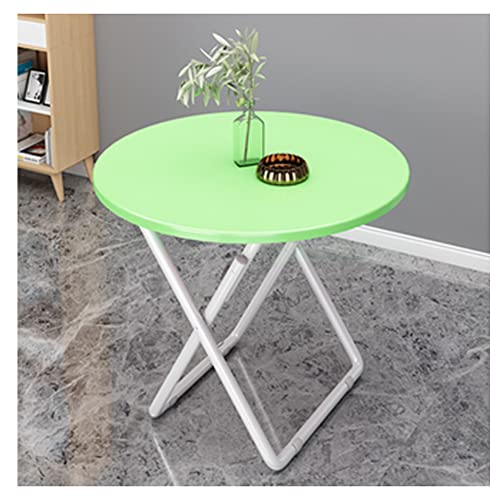 Tragbarer runder Balkontisch – kompakter Metall-Esstisch mit Marmorplatte – stilvoller Küchen-Couchtisch für kleine Räume (70 cm, erhältlich in 6 Farben) von Generisch