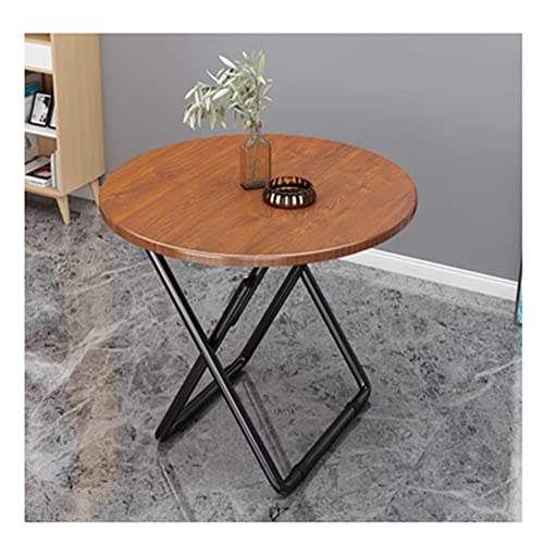 Tragbarer runder Klapptisch mit Marmorplatte, stabile Metallhalterung, stilvolle und vielseitige Möbel für Balkon, Küche, Esszimmer von Generisch