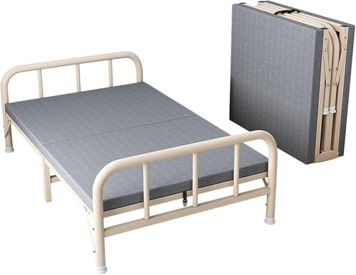 Tragbares, faltbares Gästebett aus Memory-Schaum, verstärkter Metallrahmen, stabile Tragfähigkeit, platzsparendes Roll-Design für den Heimgebrauch (189 x 70 x 53 cm) von Generisch