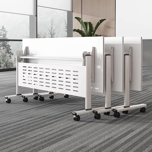 Tragbares, klappbares Konferenztisch-Set, mobiler Klapptisch, Seminar-Tisch mit Rollen, ideal für Büro und Klassenzimmer von Generisch