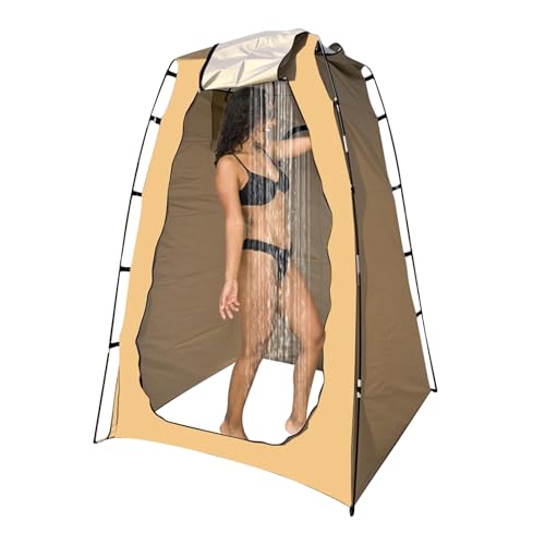 Tragbares Duschzelt – Camping-Duschzelt, Umkleidekabine, 4-in-1, multifunktional, tragbar, Sichtschutz, Umkleidekabine, Unterschlupf für Toilette, , , Hinterhof Tragbares Duschzelt – Camping-Duschzelt, Umkleidekabine, 4-in-1, multifunktional, tragbar, Sichtschutz, Umkleidekabine, Unterschlupf für Toilette, , , Hinterhof von Generisch