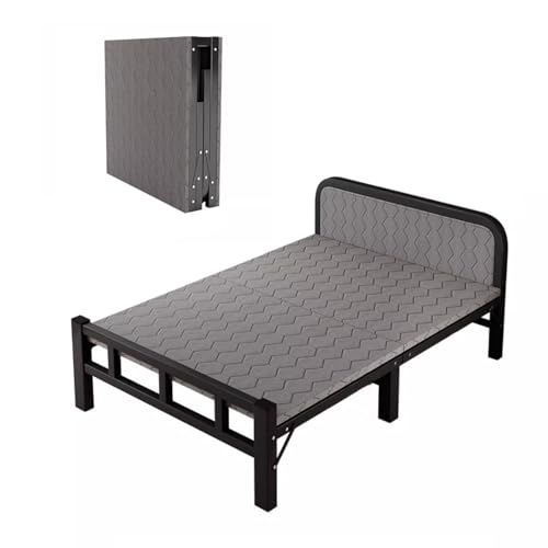 Tragbares Klappbett mit Matratze – Schwerlast-Stahlrahmen, platzsparendes Design für bequeme Schlaflösung zu Hause oder auf Reisen Tragbares Klappbett mit Matratze – Schwerlast-Stahlrahmen, platzsparendes Design für bequeme Schlaflösung zu Hause oder auf Reisen von Generisch