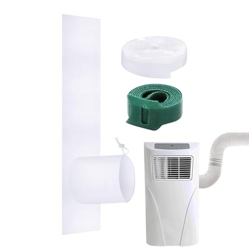 Tragbares Klimagerät Fenster Kit | Fensterflügel Abdichtung Stoff Set,Energiesparendes Dichtungsset Für Klimagerät Trockner von Generisch