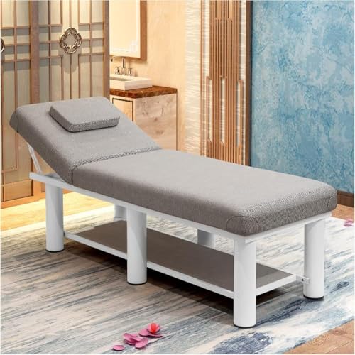 Tragbares Massagebett mit Memory-Schaum, Metallrahmen, breiter stationärer Tisch für Spa, Physiotherapie, Salon, Tattoo Tragbares Massagebett mit Memory-Schaum, Metallrahmen, breiter stationärer Tisch für Spa, Physiotherapie, Salon, Tattoo von Generisch