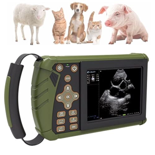 Tragbares Veterinär-Ultraschall-Scanner-Kit, Multifunktions-B-Ultraschallgerät zur Schwangerschaftserkennung bei Nutztieren wie Schweinen und Ziegen von Generisch