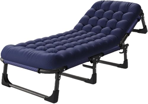 Tragbares faltbares Campingbett, verstellbarer 5-Positionen-Chaiselongue-Sessel für den Außenbereich beim Camping, Strand und Terrasse von Generisch
