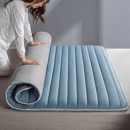 Tragbares faltbares Futon-Pad – Naturlatex-Komfort für Sofas, Loungesessel, Gästezimmer, Schlafsäle – leicht aufrollbare Matratze von Generisch