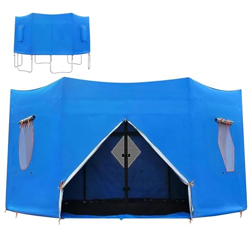 Trampolin-Abdeckung für 3 m/3,6 m/4,3 m – UV-Schutz, Schattenzelt, 8-polig, kompatibel, wetterfest, Outdoor-Zubehör, langlebiger Sonnenschutz für Trampoline Trampolin-Abdeckung für 3 m/3,6 m/4,3 m – UV-Schutz, Schattenzelt, 8-polig, kompatibel, wetterfest, Outdoor-Zubehör, langlebiger Sonnenschutz für Trampoline von Generisch